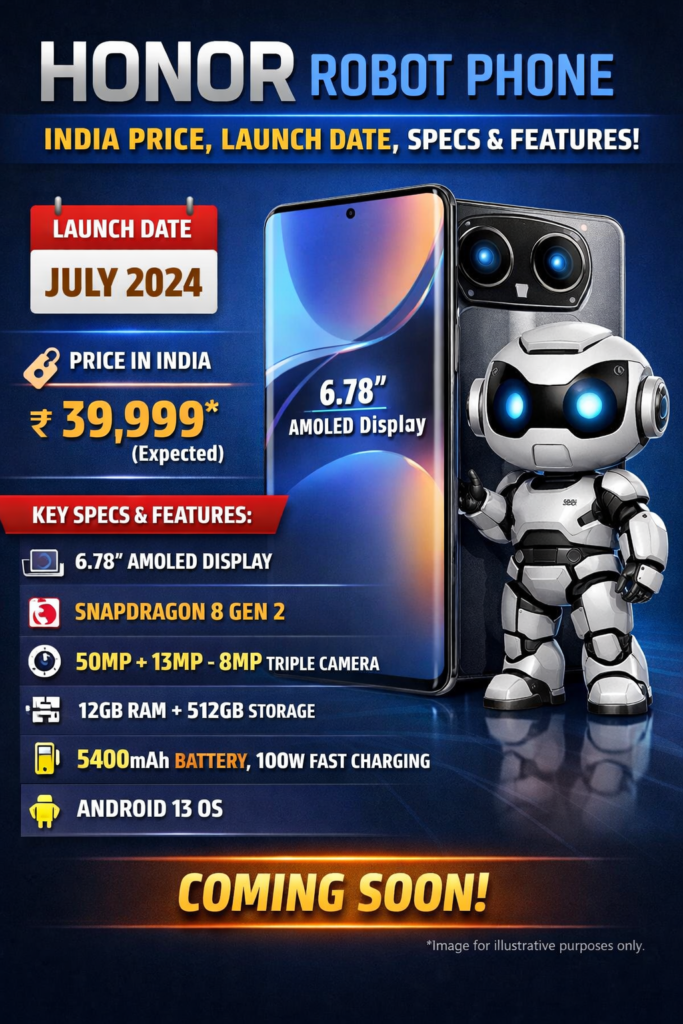 Honor Robot Phone India Price, Launch Date, Specs & Features